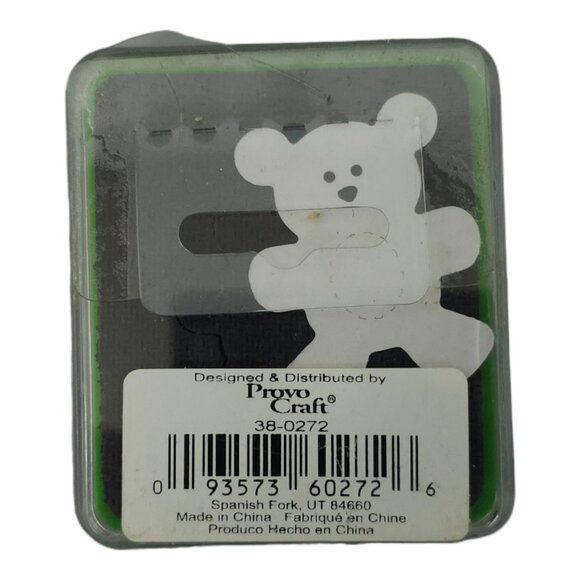 Sizzix Originals Small Green Die Lot Ladybug Dog Bunny Teddy Bear Paper Crafting - Picture 10 of 12